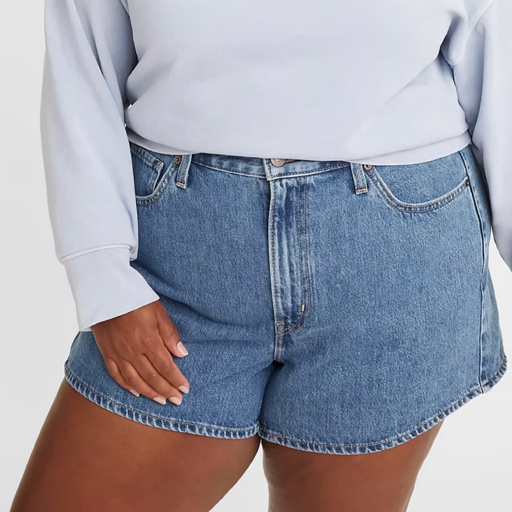 Levi’s High Waisted Mom Plus Size Shorts